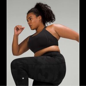 Lululemon AirSupport Bra Black Size 38DD High Support Ultralu Athleisure Running